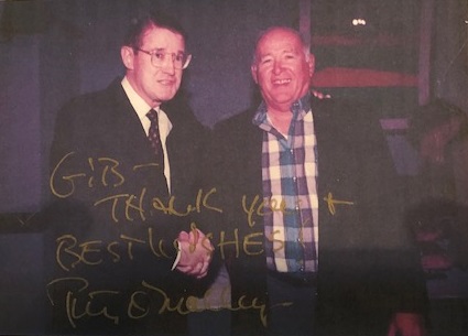 Former LA Dodger Owner Peter O'Malley and Gib Bodet.